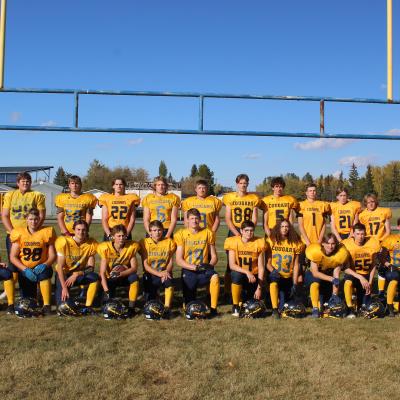 Breton High 6-a-side Team History: Breton is the smallest school in Alberta playing any level of football. We have been a team for 20 years, this is out 3rd trip to the Alberta Bowl failing to win the first two tries. This year we finished with a 3-1 record in the shortened season. With another win over Camrose in the semi finals. 56-18.